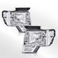 For 2009-2014 2011 Ford F150 Replacement Headlights Lamps Aftermarket Leftright