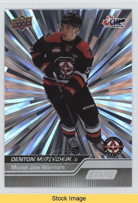 2023-24 Upper Deck CHL Stars Outburst Denton Mateychuk #307 READ 1ib0