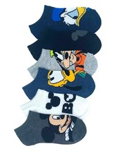 Disney Mickey And Friends No Show Socks Boys 6-8.5 Multicolor Pair Of 6