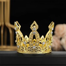 Bridal Wedding Tiaras Crystal Little Crown Brithday Cake Baking Decorative Hair