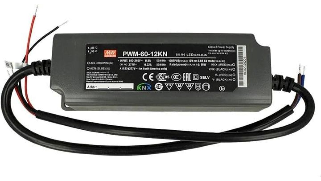 Zasilacz KNX do system - осветительный прибор LED PWM-60-12KN 12 В 5 А 60 Вт 23090₽