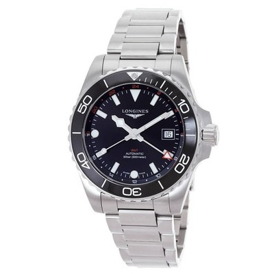 Longines Hydroconquest GMT Automatic Black Dial Men's Watch L3.790.4.56.6