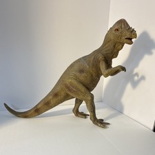 Pachycephalosaurus Dinosaur Toy Figure Brown 16" Long 10" Tall Made in China