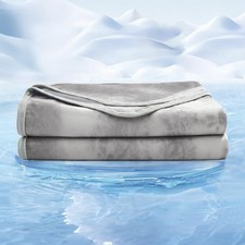 Cooling Blanket 50"x70", Q-Max 0.5 Cooling Blankets for Hot Sleepers, Ice Sum...