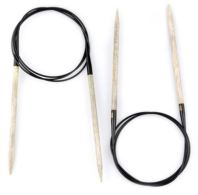 Lykke Driftwood Knitting Needles Handcrafted Birchwood Smooth Lightweight 8 Inch