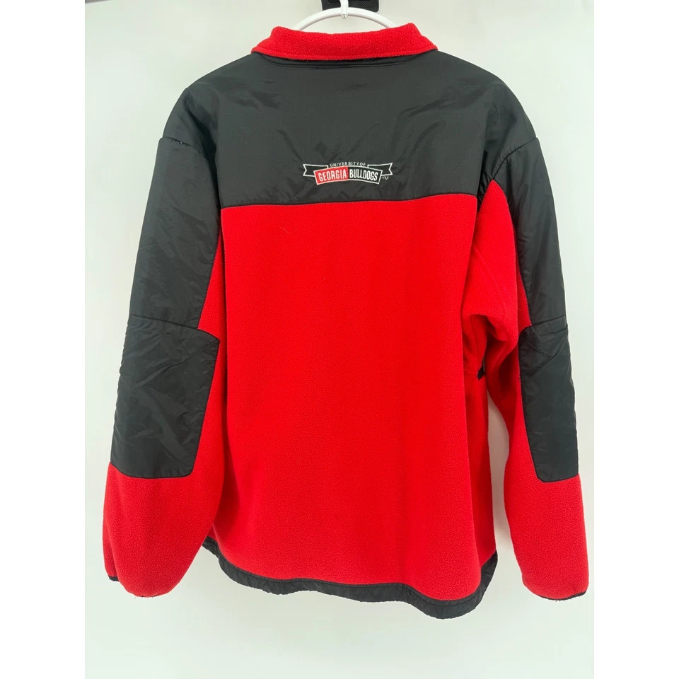 Chaqueta Georgia Bulldogs Roja Negra Polar Cremallera Completa Licencia Universitaria Adulto L Foto 2 de 4