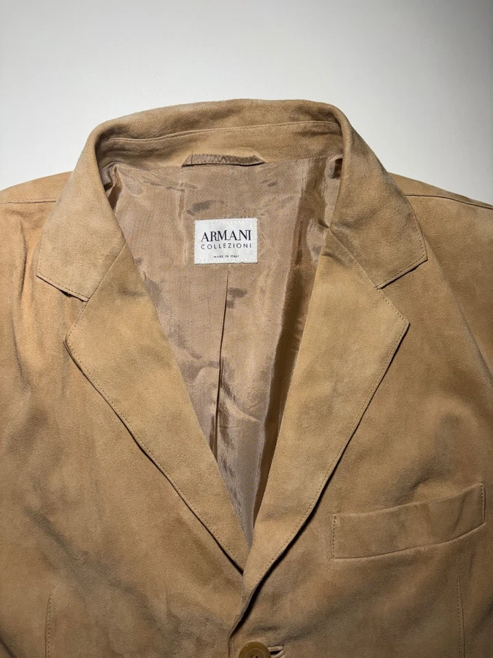 Blazer en Daim Armani Collezioni - Photo 3/4