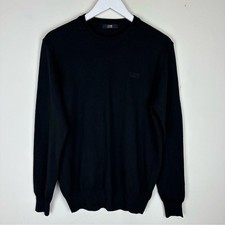 Cavalli Class Men  s Sweater 100 Wool Black