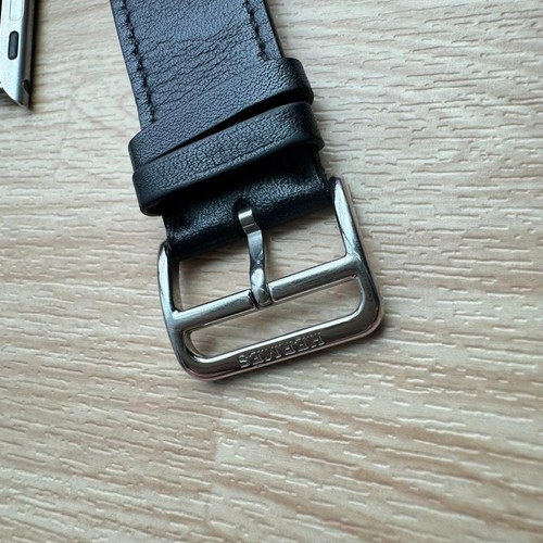 Hermès Blue Indigo Apple Watch Leather Band 46/49/45/44/42 m No box - 第 3/6 張圖片