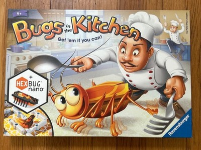 *COMPLETE* Ravensburger Bugs In The Kitchen Board Game With Working Hexbug Nano