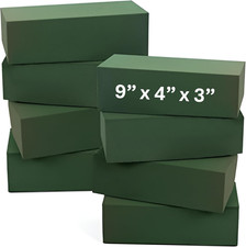 Floral Foam Blocks   8 Pack Large Green Flower Foam Bricks 9  X 4  X 3   for Fr