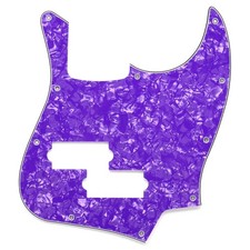 4Ply Purple Pearl Precision P Bass Pickup Hole Jazz Bass Pickguard Scratch Plate