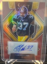 2021 Panini Select Signatures Maroon Prizm /75 Carnell Lake #SIP-CLA Auto s1i