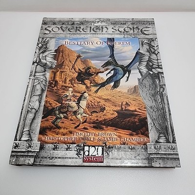 Sovereign Stone Fantasy Role Playing Game Hardcover Book Bestiary Of Loerem D&D