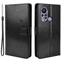 KlapphüLle FüR Infinix Hot 11S, Crazy Horse Wallet, Schwarz