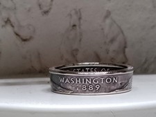 WASHINGTON - Size 9  State Quarter Coin Ring