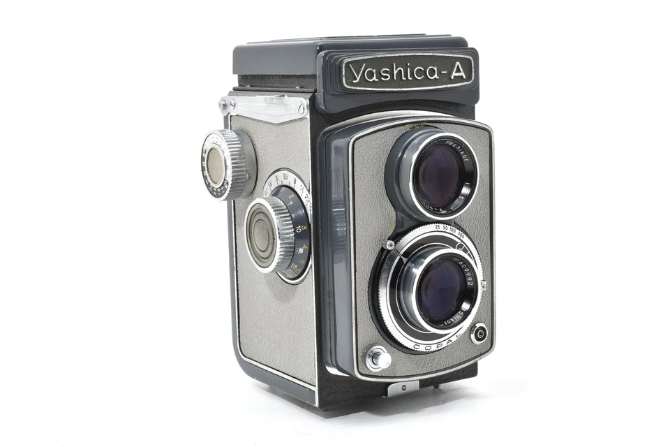 YASHICA-A TLR 6×6 Film Camera Gray w/ yashikor 80mm f3.5 [Exc+5]  Japan 2637387 - Image 4 of 4