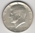 1964 D KENNEDY HALF DOLLAR $.50 COIN 90% SILVER UNITED STATES DENVER MINT USA