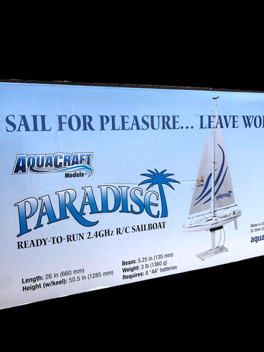 AQUACRAFT PARADISE RC SAILBOAT SAIL BOAT NEW OLD STOCK OPEN BOX - Picture 17 of 17