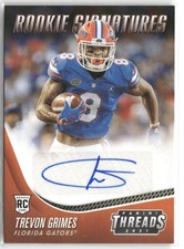 2021 Panini Chronicles #TS-TVG Trevon Grimes Threads Rookie Signatures