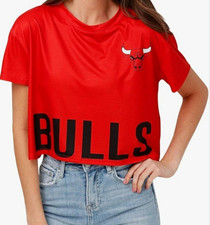 FOCO Women's NBA Chicago Bulls Logo Crop Top size XL