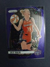 2024-25 Prizm Wnba Julie Vanloo #42 Rookie Blue Lazer