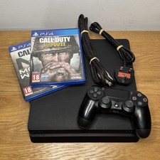 Sony PlayStation 4 PS4 Slim 500GB Console w/ Controller, Cables & Games Working