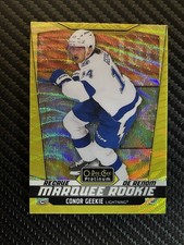 Conor Geekie LIGHTNING 2024-25 O-Pee-Chee Platinum Neon Yellow Surge RC