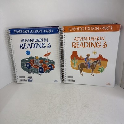 BJU Adventures in Reading 3 Teacher's Edition Set Parts 1 & 2 + CD 2016 Spiral