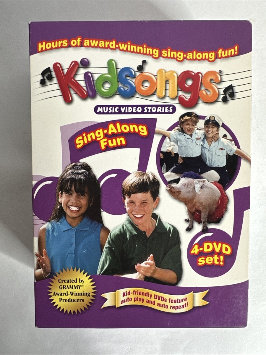 Kidsongs - Sing-Along Fun - Box Set (4 DVD Box Set) 1985-1998 RARE
