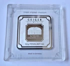 GEIGER EDELMETALLE .999 Fine Silver Original 100 gram Bar Silver Stacker w/ Cert