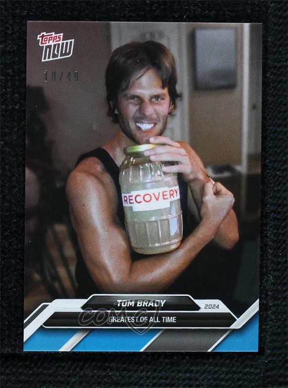 2024 Topps Now Roast of Tom Brady Blue 18/49 Tom Brady #TB-1 8q5