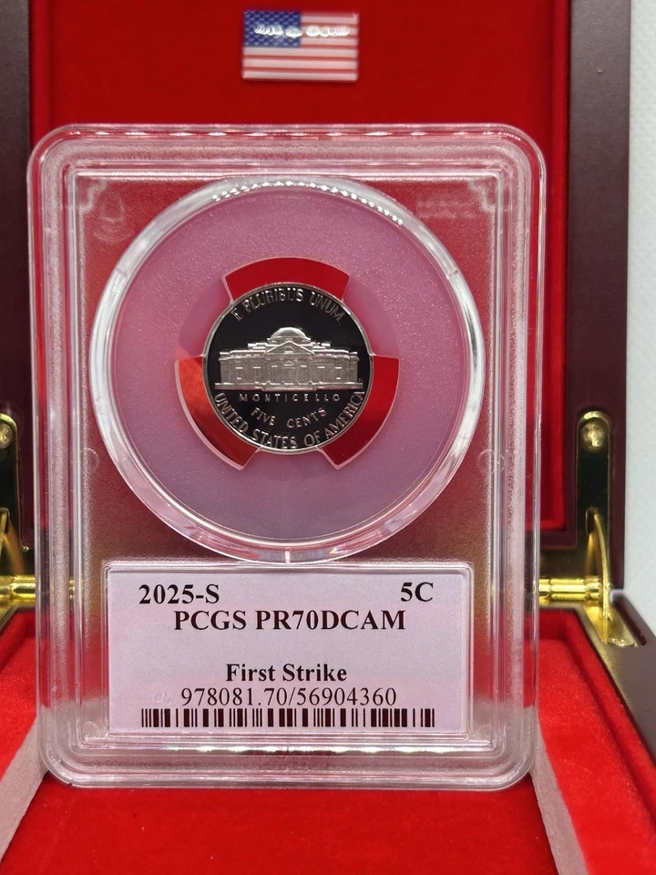 2025 S Jefferson níquel 5c PCGS PR70DCAM Thomas Cleveland (caixa de madeira)🇺🇸💯✨ - Imagem 3 de 4