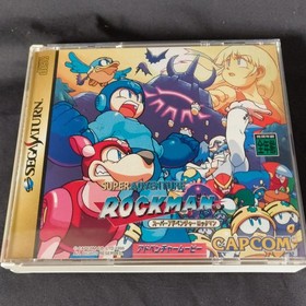 Super Adventure Rockman SEGA Saturn Game Disk, Manual, Case set, Working, Japan