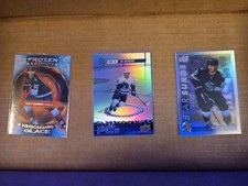 MATTY BENIERS-3 CARD LOT - 23-24 PC'S & STAR SURGE, 24-25 TIM HORTONS FROZEN 
