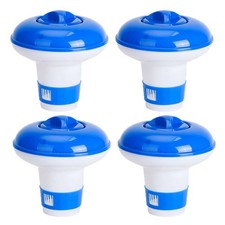 In The Swim Swimming Pool and Spa Floating Chlorine Chemical Dispenser, 4 Pcs