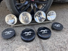 Vintage Ipf Fog Lights W Rock Guards Parts Rally Off Road Light Bat Wing