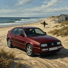 Volkswagen Corrado Birthday Card Greetings Card