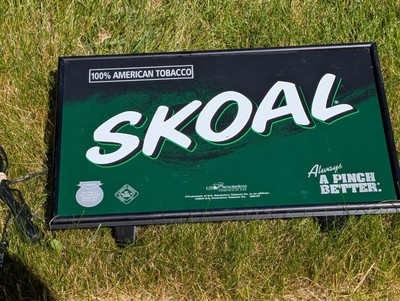 skoal tobacco phone number SKOAL CHEWING TOBACCO LIGHT UP ADVERTISING SIGN USED BUT WORKS GREAT ~L@@K~