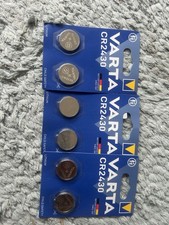 6 x VARTA CR2430 Lithium Batteries 3V Coin Cell - 6430 DL2430 2430 BR2430