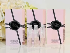 3 Viktor & Rolf Flowerbomb Eau de Parfum Spray Vial Sample 1.2 ml NEW & FRESH