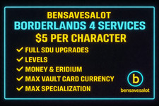 Borderlands 4 🎉 SDU completo + livelli max + denaro + eridio + carta vault + specifiche max