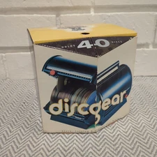 Vintage 1999 DiscGear Selector 40 Storage Transparent & Black w/ Stickers RARE