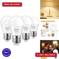 Ajuns 3W LED Light Bulbs Equivalent to 25W, Warm White 2700K, 4 Pack