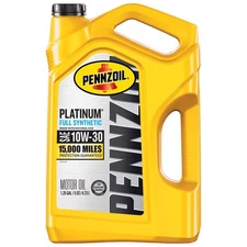 Pennzoil 550046205 Platinum 10W-30 Synthetic Motor Oil 5 qt. (Pack of 3)