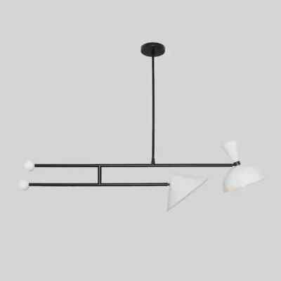 Two Light Counter Balance Handmade Brass Sputnik Chandelier Fixture Shade lamp
