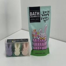 Onyx Bathhouse April Mist Aroma Bath Crumbles - Handmade Lemongrass Bunny Soaps