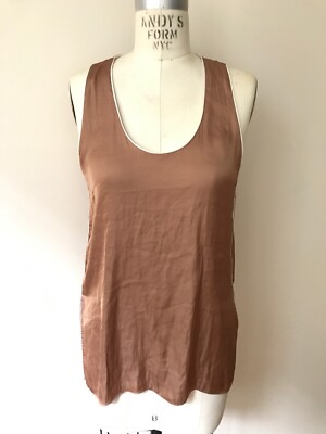 Zara Basic Satin Sleeveless Flowy Blouse Camisole Slip Pajama