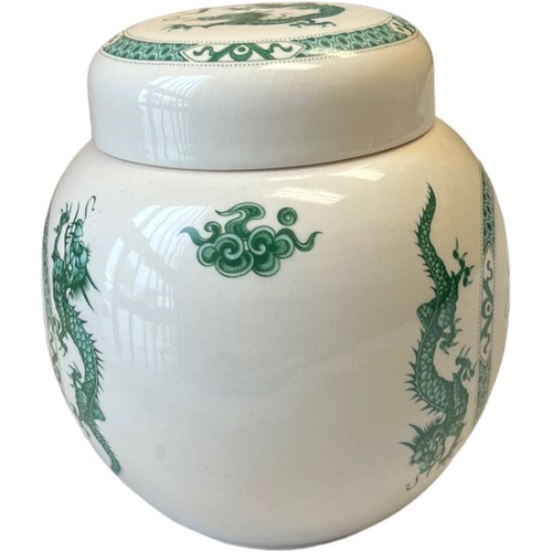 De colección Hankow Batchelor Tea Co. Tarro de jengibre cubierto carrito de té dragones sartería - Imagen 2 de 6