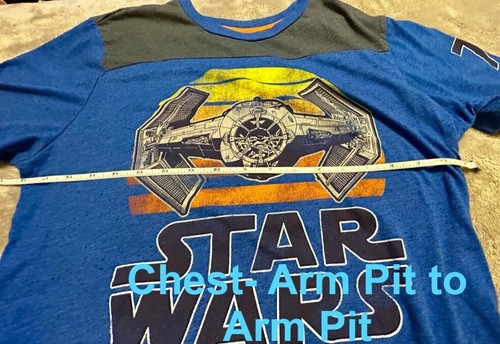 Fifth Sun Star Wars T-Shirt Größe Medium Colorblock Baumwolle Grafik Film Tee - Bild 9 von 12